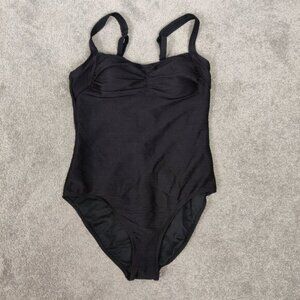 Christina Blue Womens Swimsuit Size 14 Black Adjustable Straps Padded